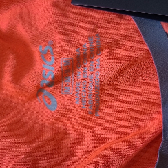 Asics New Medium Orange Moisture Wicking Exercise Tank Top - Picture 2 of 4